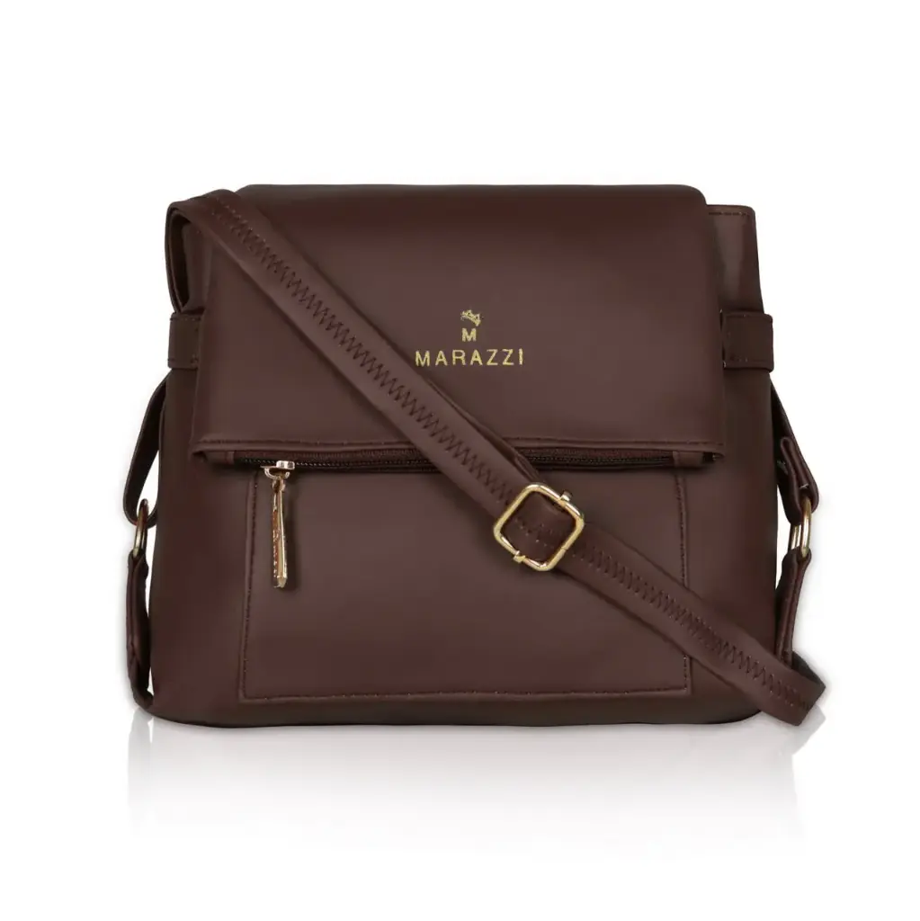 Brown Women Sling Bag PLAN FALAP SLING
