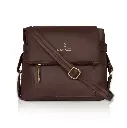 Brown Women Sling Bag PLAN FALAP SLING
