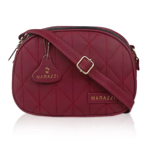 [Cross body sling bags - 002 - Maroon] Maroon Women Sling Bag TAI SLING BAGS