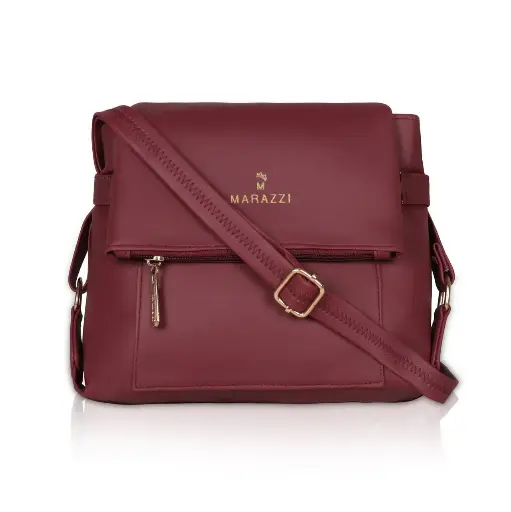 Maroon Women Sling Bag PLAN FALAP SLING